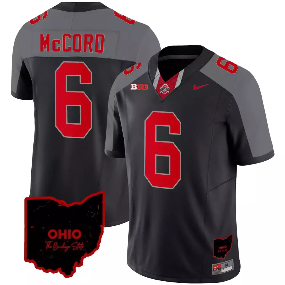 kyle mccord black special mens ohio state buckeyes 2023 gray alternate jersey stitched