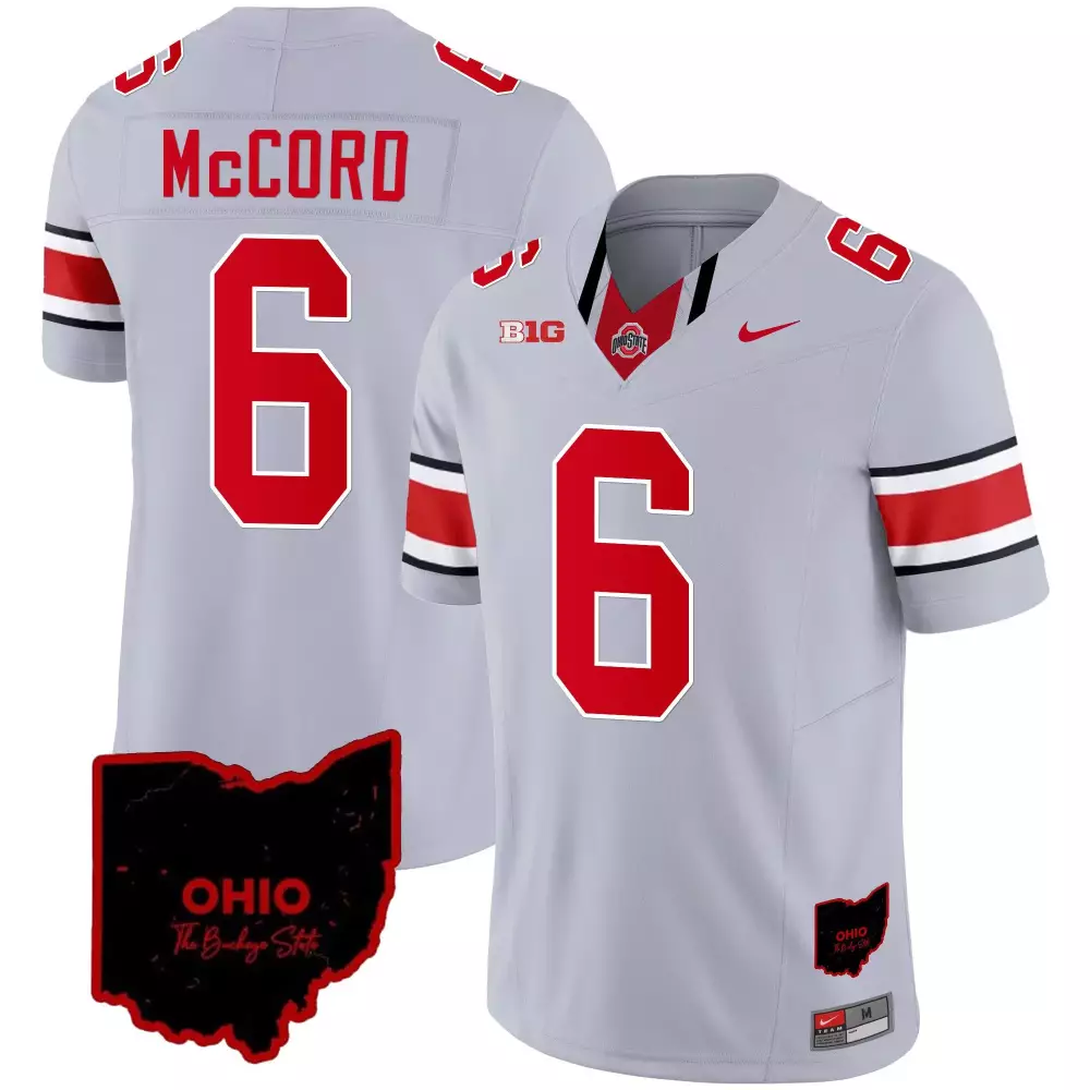kyle mccord gray mens ohio state buckeyes 2024 vapor limited jersey ohio patch all stitched