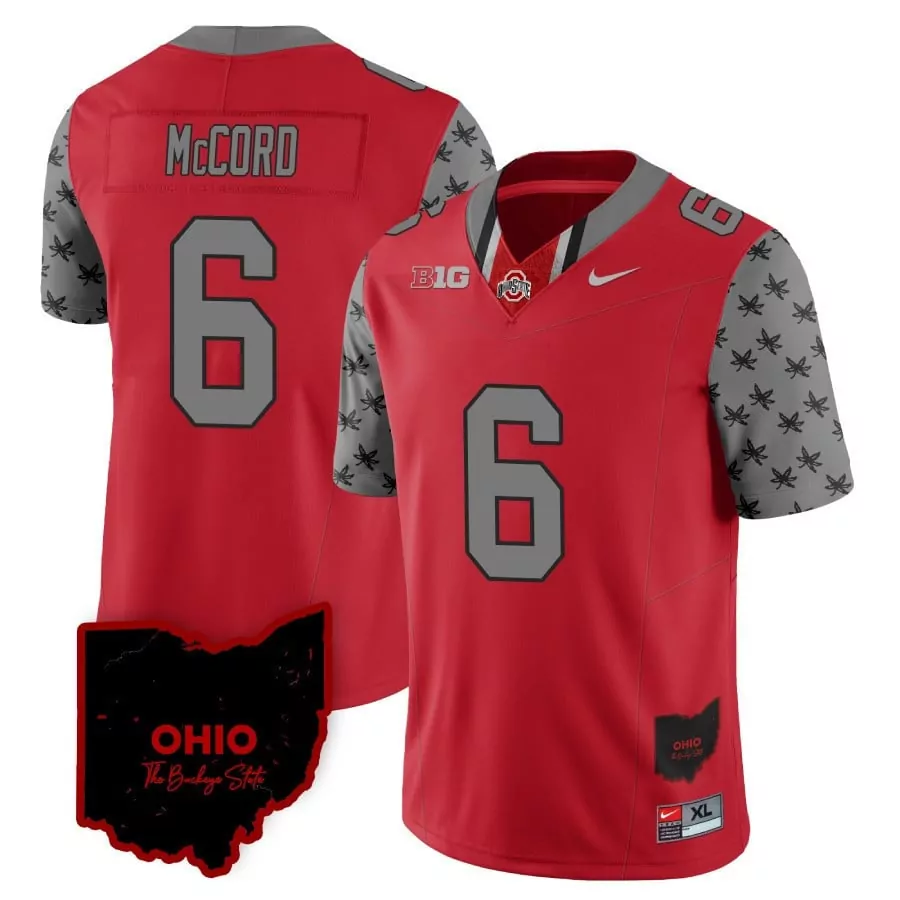 kyle mccord men ohio state buckeyes 2023 black gray jersey stitched