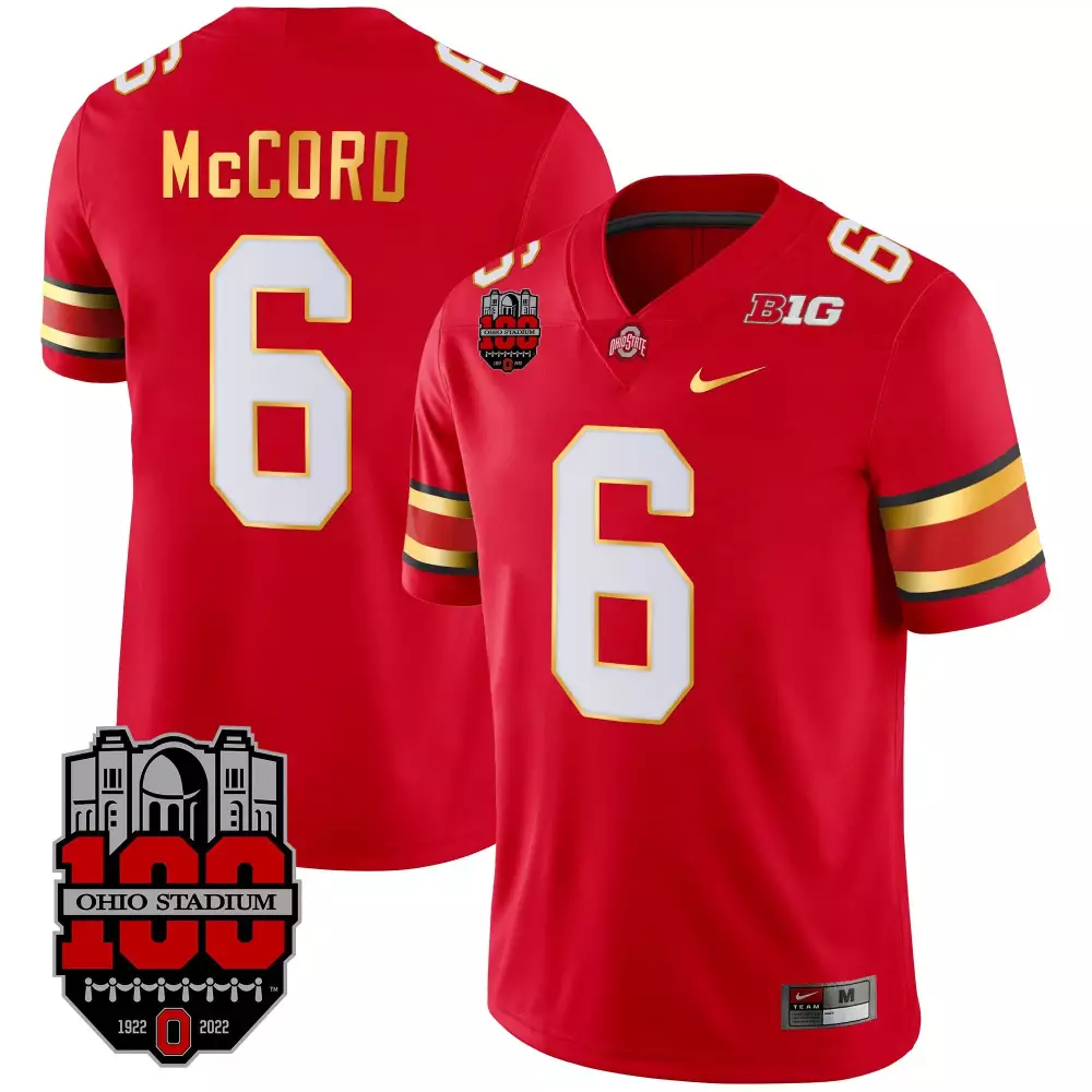 kyle mccord red mens ohio state buckeyes 2023 gray alternate jersey v2 stitched