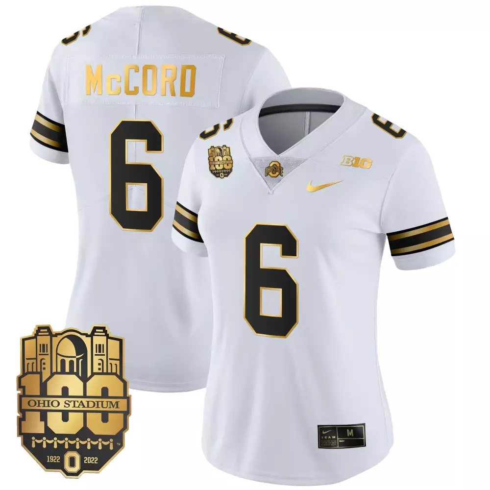 kyle mccord white gold womens ohio state buckeyes gold jersey all stitched