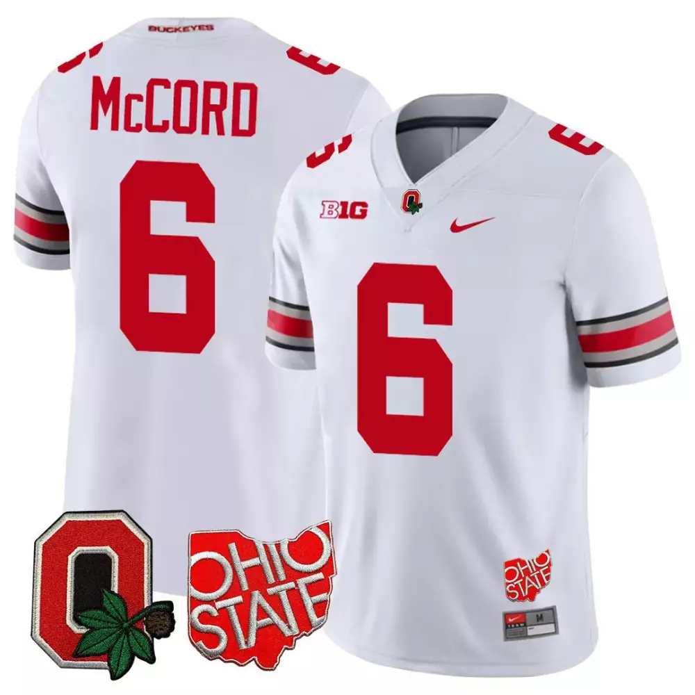 kyle mccord white mens ohio state buckeyes 2024 vapor limited jersey ohio patch all stitched