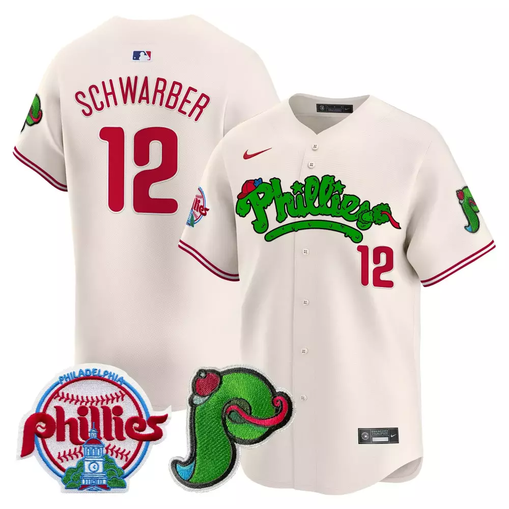 kyle schwarber cream unisex philadelphia phillies bubblegum pink vapor premier limited jersey v2 all stitched
