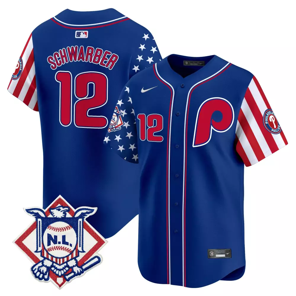 kyle schwarber red youths philadelphia phillies phanatic patch vapor premier limited jersey v2 all stitched