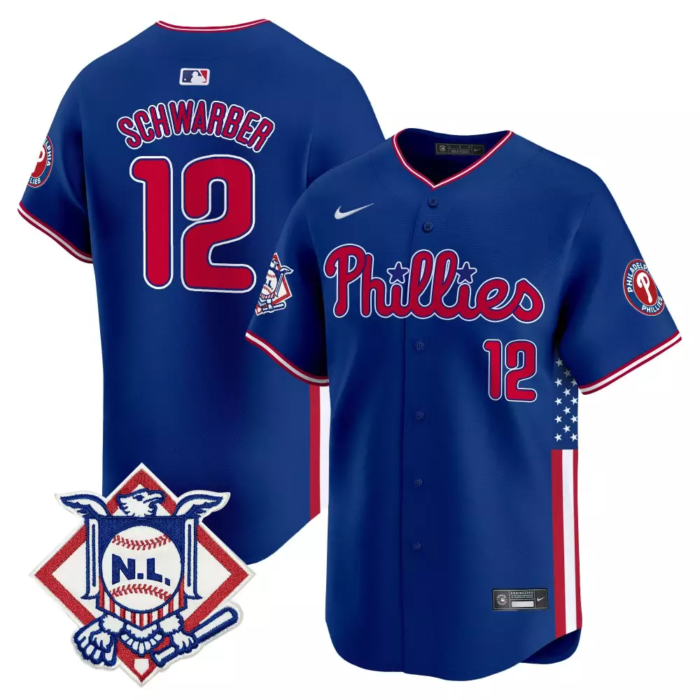 kyle schwarber red youths philadelphia phillies phanatic patch vapor premier limited jersey v2 all stitched