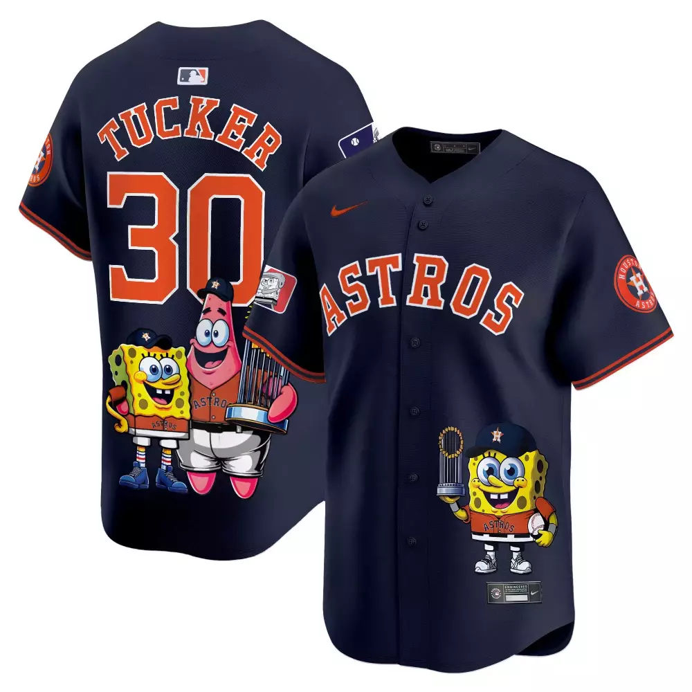 kyle tucker alternate unisex houston astros spongebob squarepants vapor premier limited jersey printed