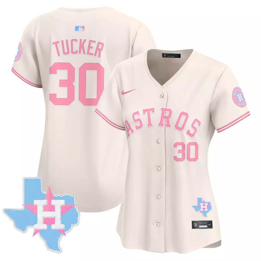 kyle tucker cream unisex houston astros peanut snoopy vapor premier limited jersey printed