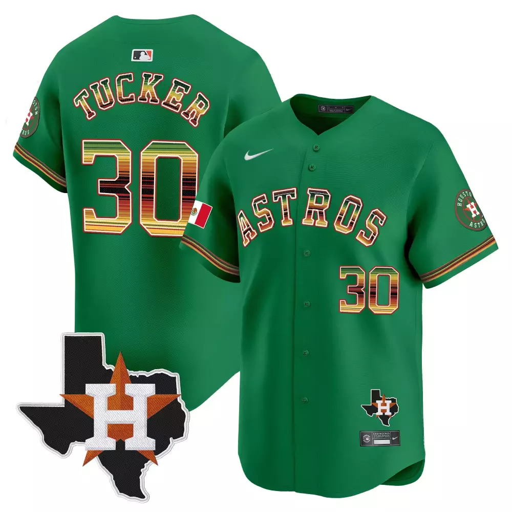 kyle tucker green mens houston astros mexico traditional style vapor premier limited jersey all stitched