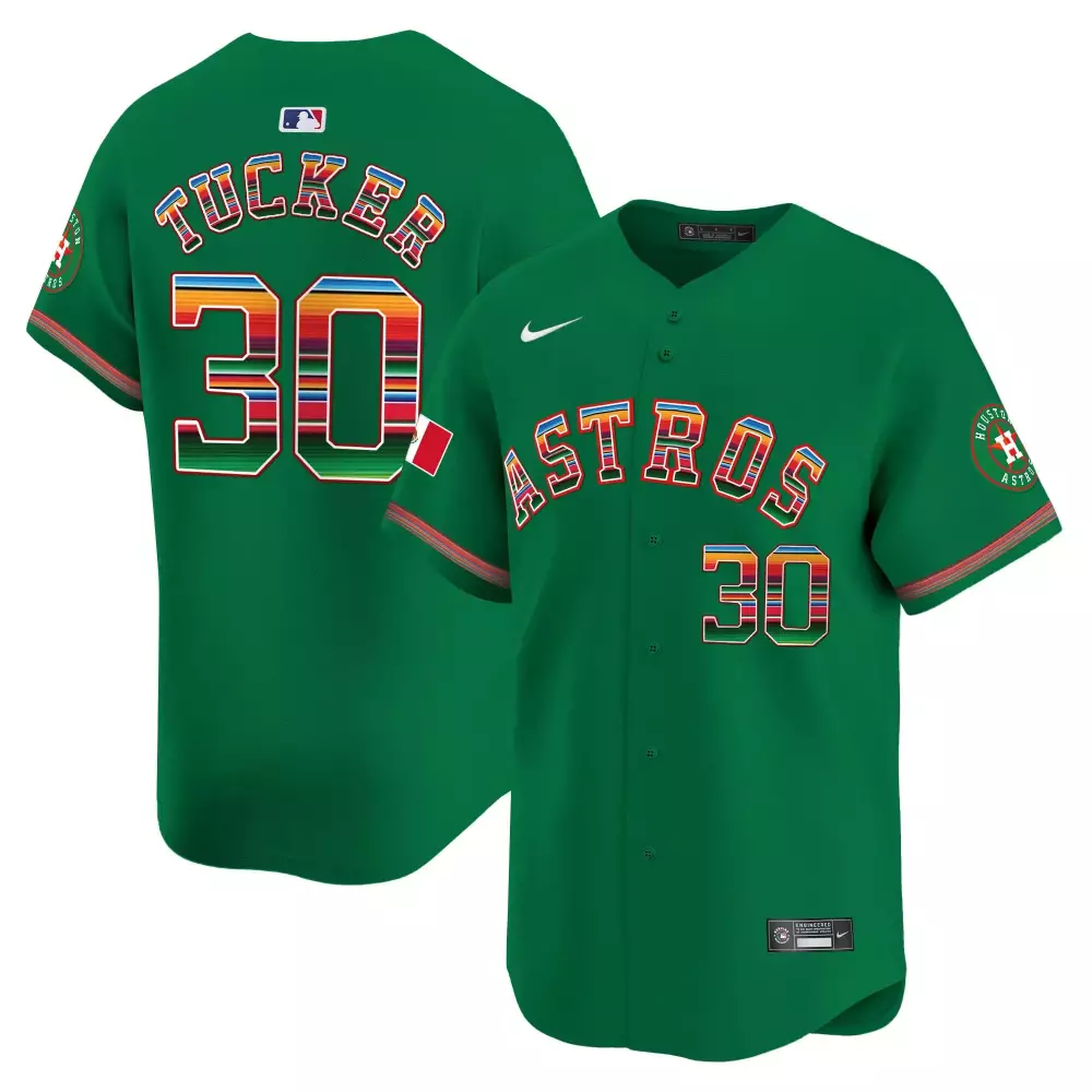 kyle tucker green mens houston astros mexico traditional style vapor premier limited jersey all stitched