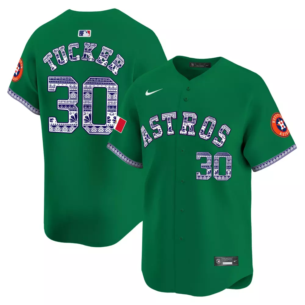 kyle tucker green mens houston astros mexico traditional style vapor premier limited jersey all stitched