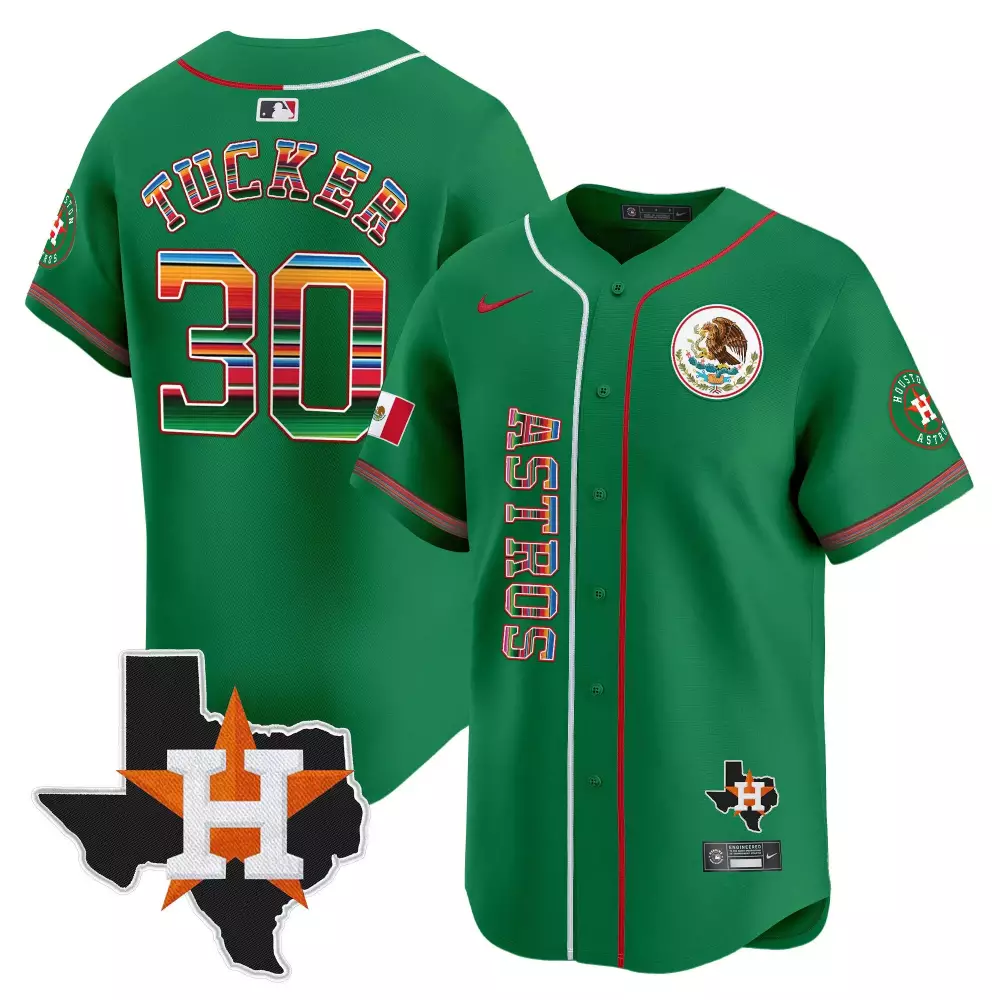 kyle tucker green mens houston astros mexico traditional style vapor premier limited jersey all stitched