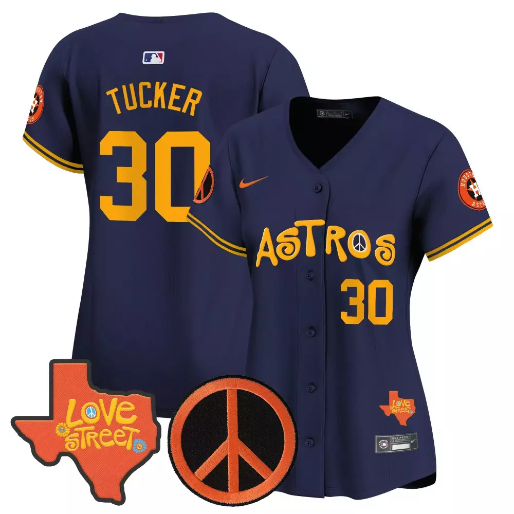 kyle tucker navy womens houston astros halloween vapor premier limited jersey all stitched