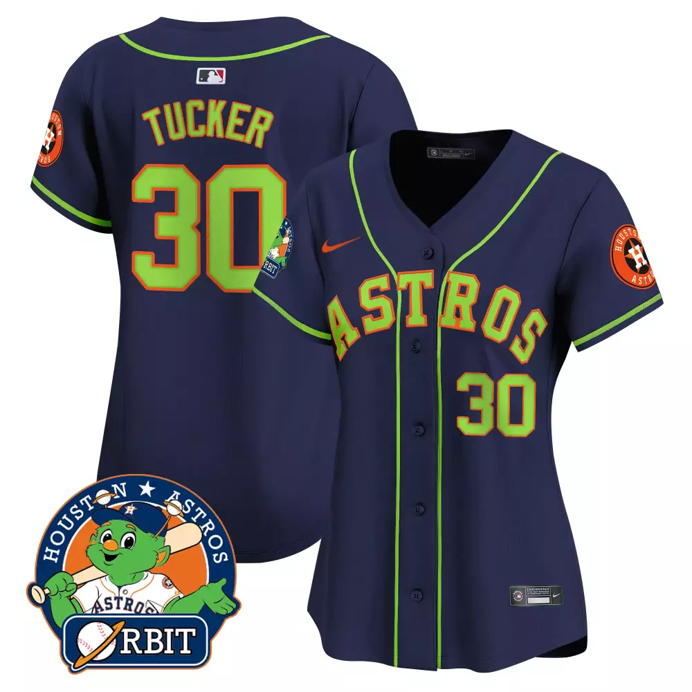 kyle tucker navy womens houston astros halloween vapor premier limited jersey all stitched