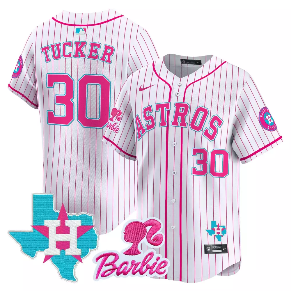kyle tucker pink mens houston astros cactus jack patch vapor premier limited jersey v12 stitched