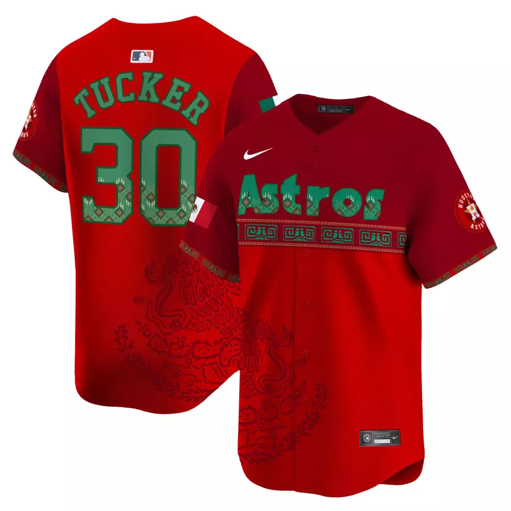 kyle tucker red mens houston astros mexico traditional style vapor premier limited jersey all stitched