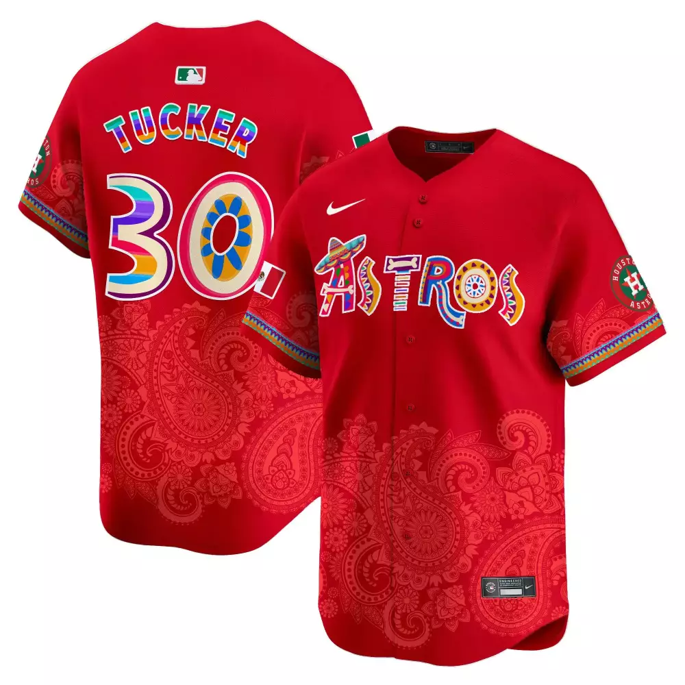kyle tucker red mens houston astros mexico traditional style vapor premier limited jersey all stitched