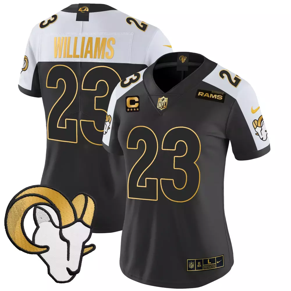 Kyren Williams Alternate Women's Los Angeles Rams 2024 Gold Vapor Limited Jersey | All Stitched | Fan Gear for Women & Youth