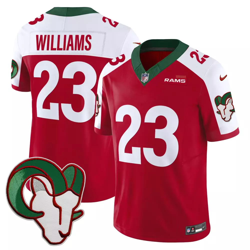kyren williams red alternate mens los angeles rams mexico vapor limited jersey all stitched