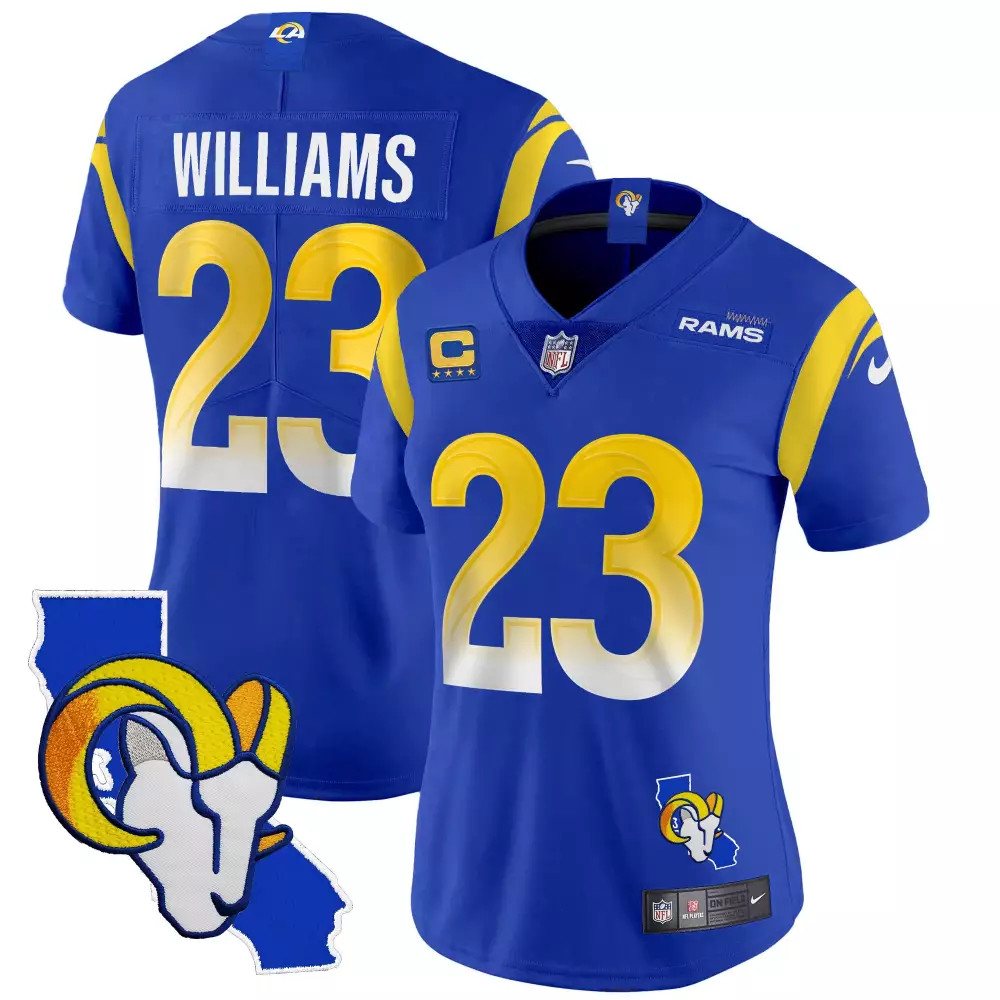 kyren williams royal mens los angeles rams vapor limited jersey all stitched