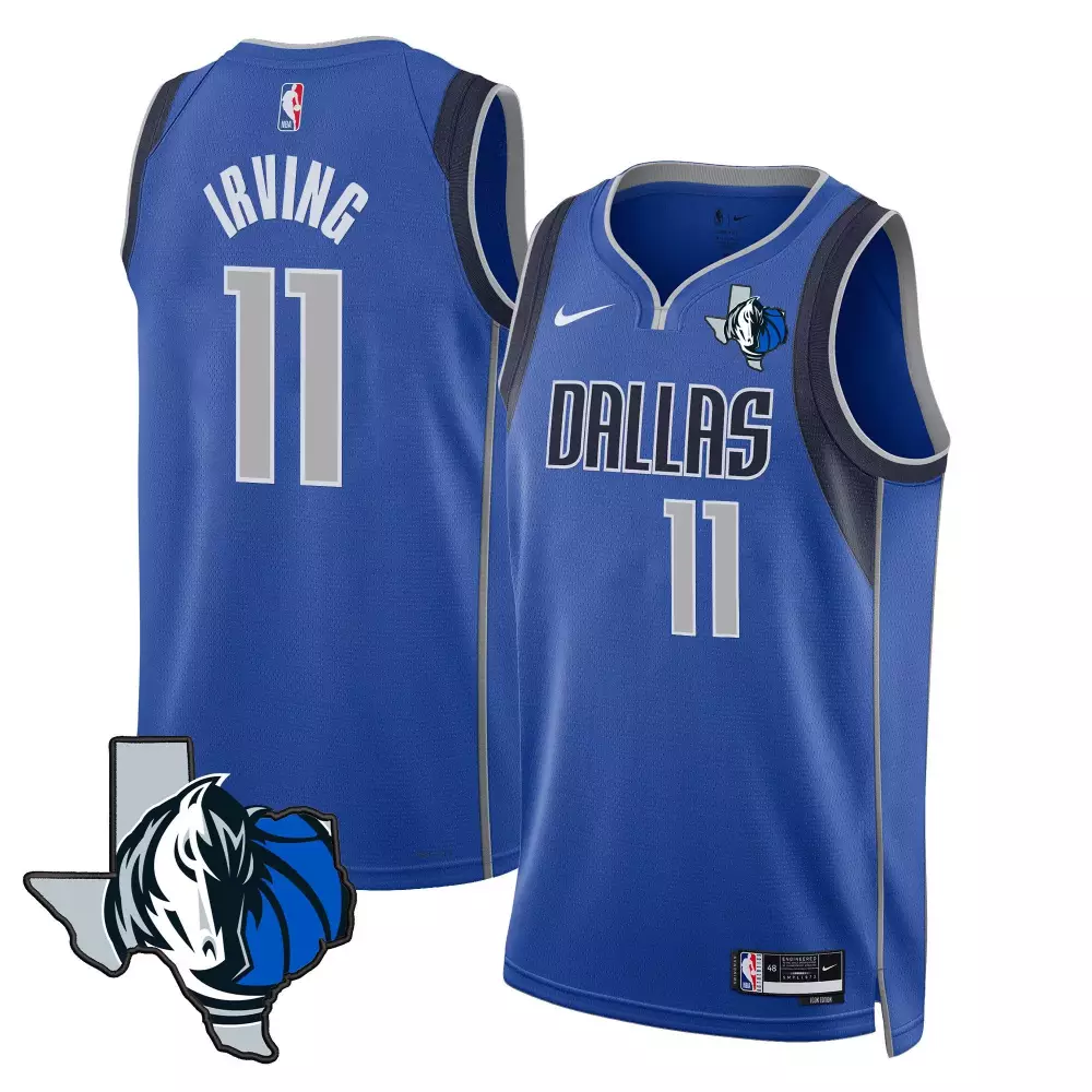 kyrie irving icon mens dallas mavericks swingman jersey texas patch all stitched
