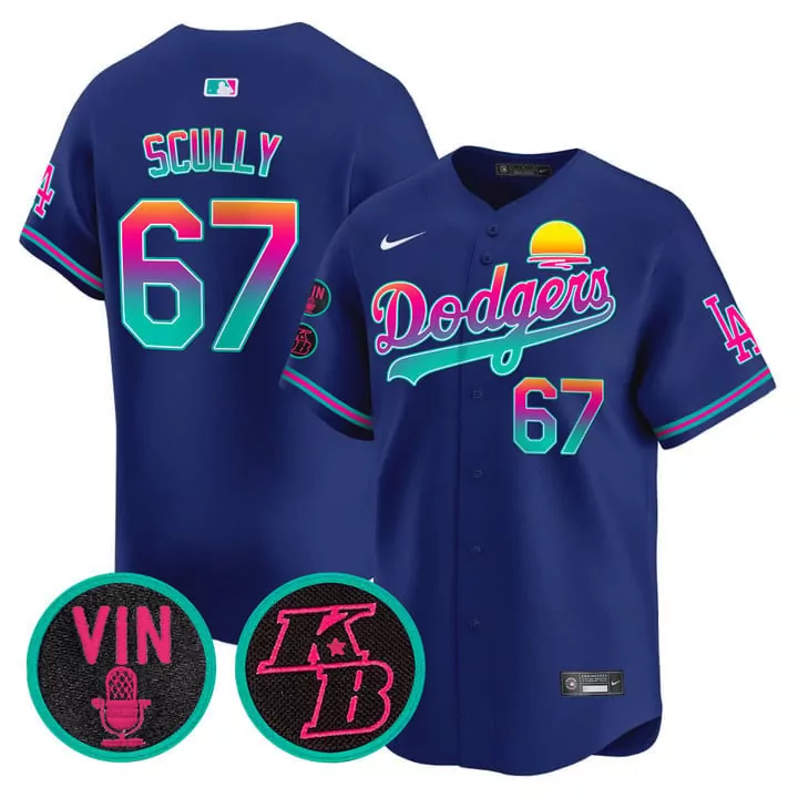 Vin Scully Dodgers Hello Kitty Vapor Premier Limited Jersey V2 | White Unisex Printed Fan Gear | For Men, Women & Youth