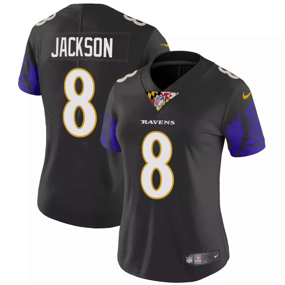 Lamar Jackson Baltimore Ravens Purple Vapor Fuse Limited Jersey | Stylish Game Day Outfit | For Men, Women & Youth