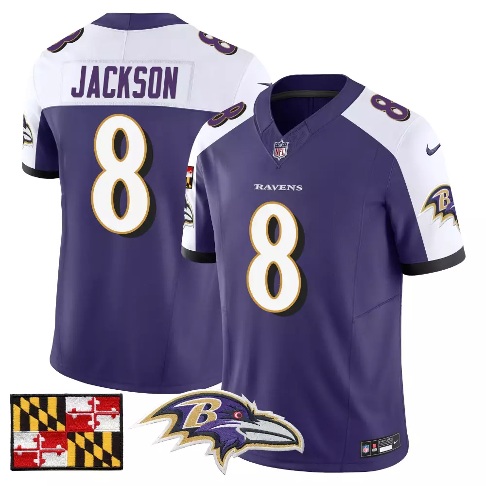 lamar jackson navy womens baltimore ravens 2024 salute to service establishment year patch vapor limited jersey all stit