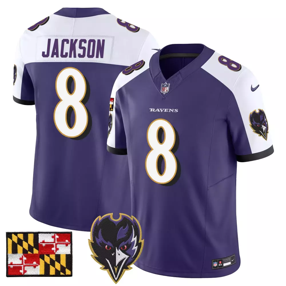 lamar jackson navy womens baltimore ravens 2024 salute to service establishment year patch vapor limited jersey all stit