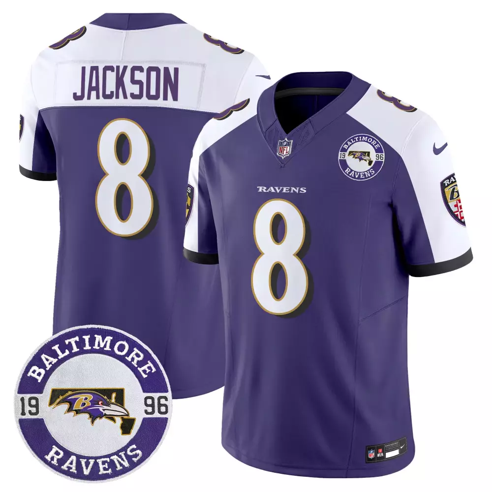 Lamar Jackson Purple Alternate Men's Baltimore Ravens 2024 Maryland Flag Vapor Limited Jersey | Stitched | Fan Gear for All | For Men, Women & Youth