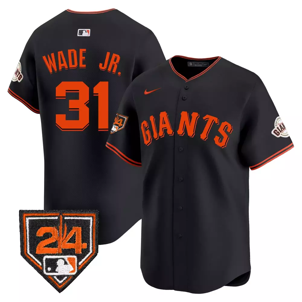 lamonte wade jr black mens san francisco giants 2024 spring training vapor premier limited jersey all stitched