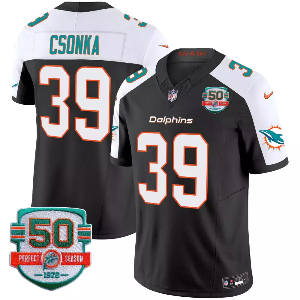 Larry Csonka Miami Dolphins Aqua Retired Player Jersey | Classic Fan Gear for Men, Women & Youth | Game Day Essential