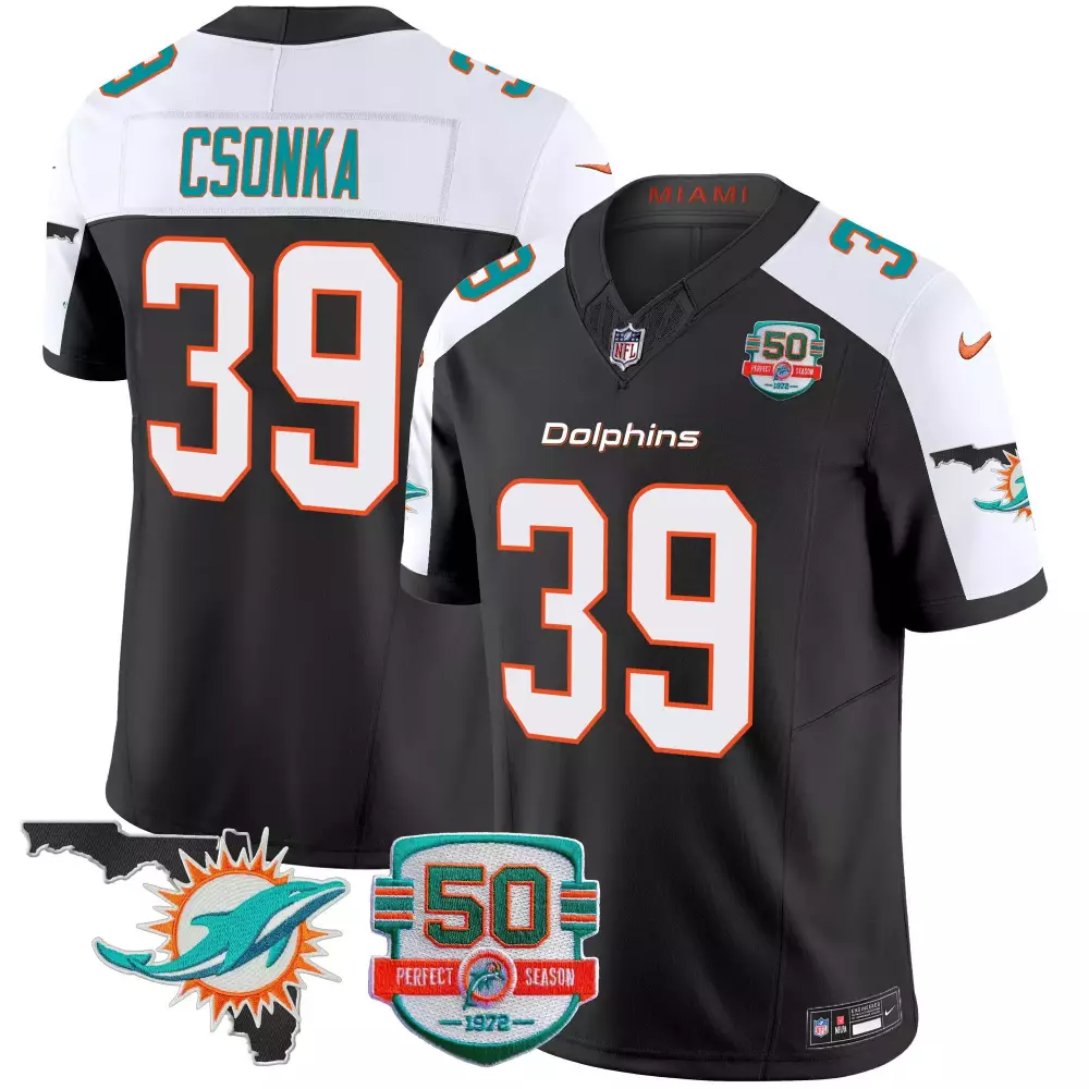 Larry Csonka Miami Dolphins Aqua Retired Player Jersey | Classic Fan Gear for Men, Women & Youth | Game Day Essential