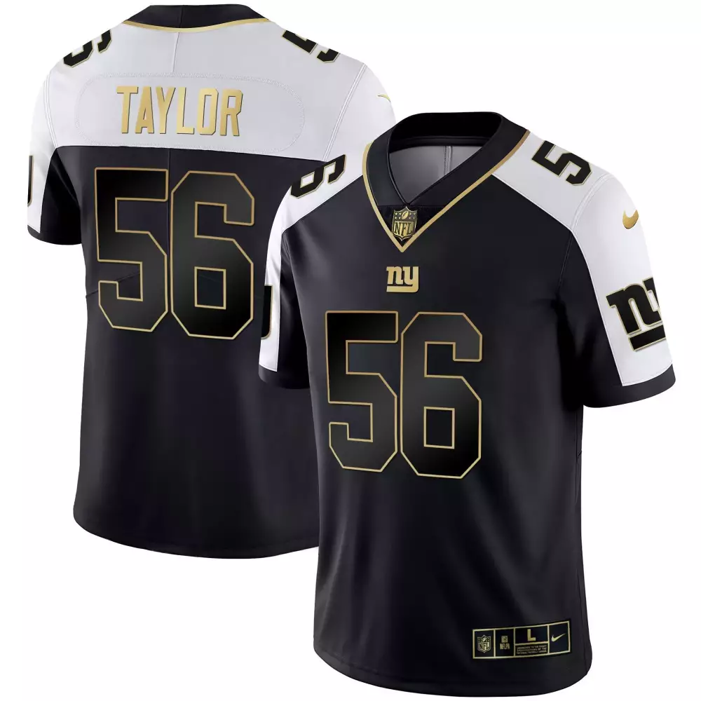 lawrence taylor alternate mens new york giants vapor gold jersey all stitched