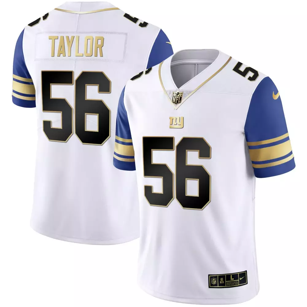 lawrence taylor black limited womens new york giants vapor gold jersey all stitched