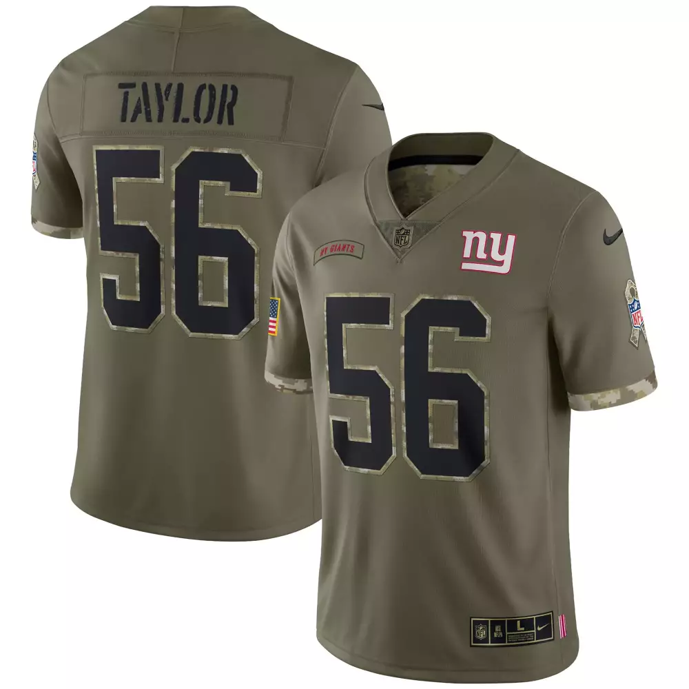 lawrence taylor black limited womens new york giants vapor gold jersey all stitched