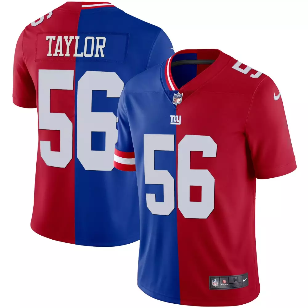 lawrence taylor men new york giants black silver vapor jersey all stitched