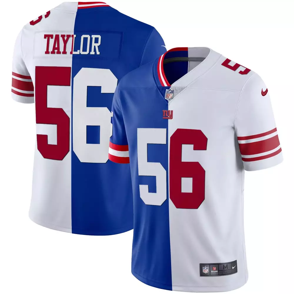lawrence taylor men new york giants black silver vapor jersey all stitched