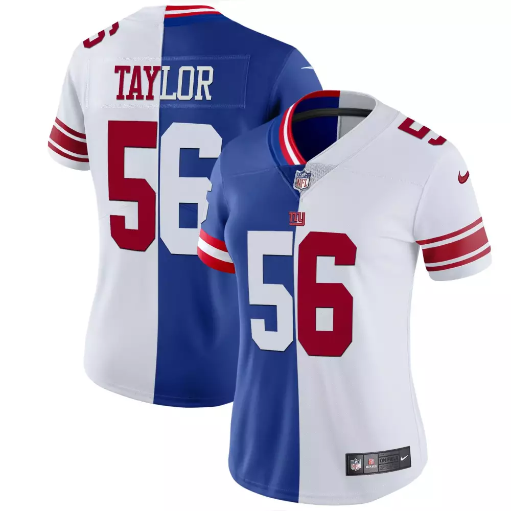 lawrence taylor men new york giants black silver vapor jersey all stitched