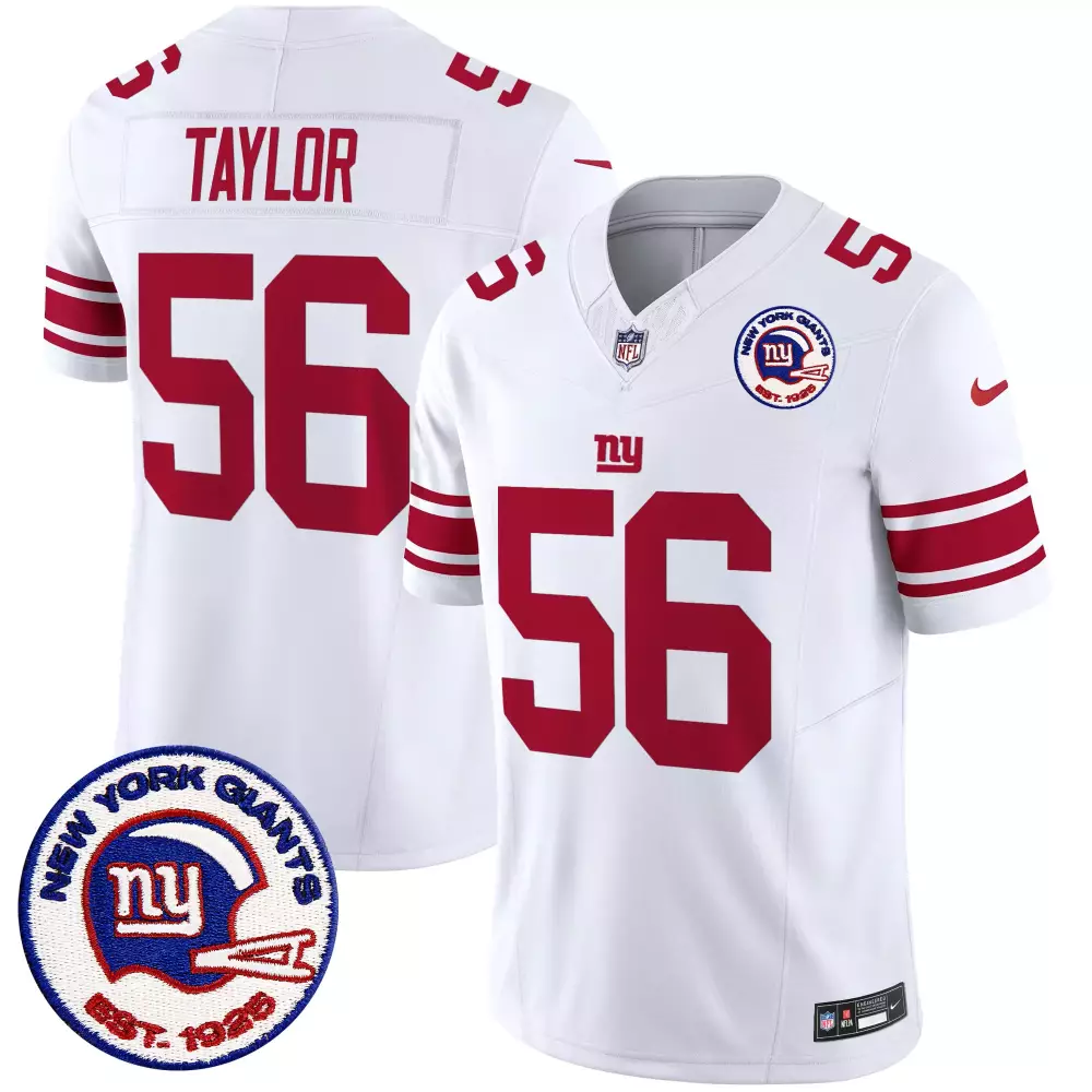 lawrence taylor red mens san francisco giants est 1925 patch vapor limited jersey all stitched