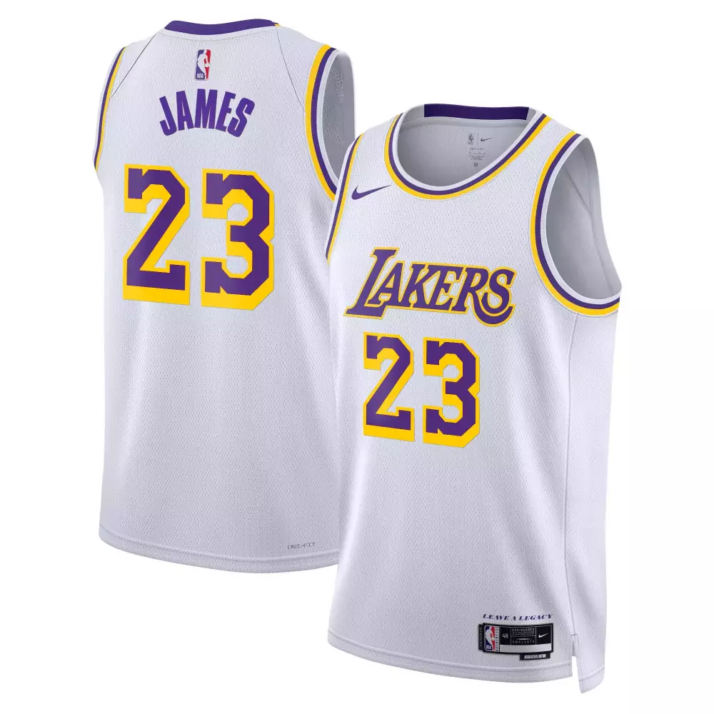 lebron james association mens los angeles lakers swingman jersey all stitched