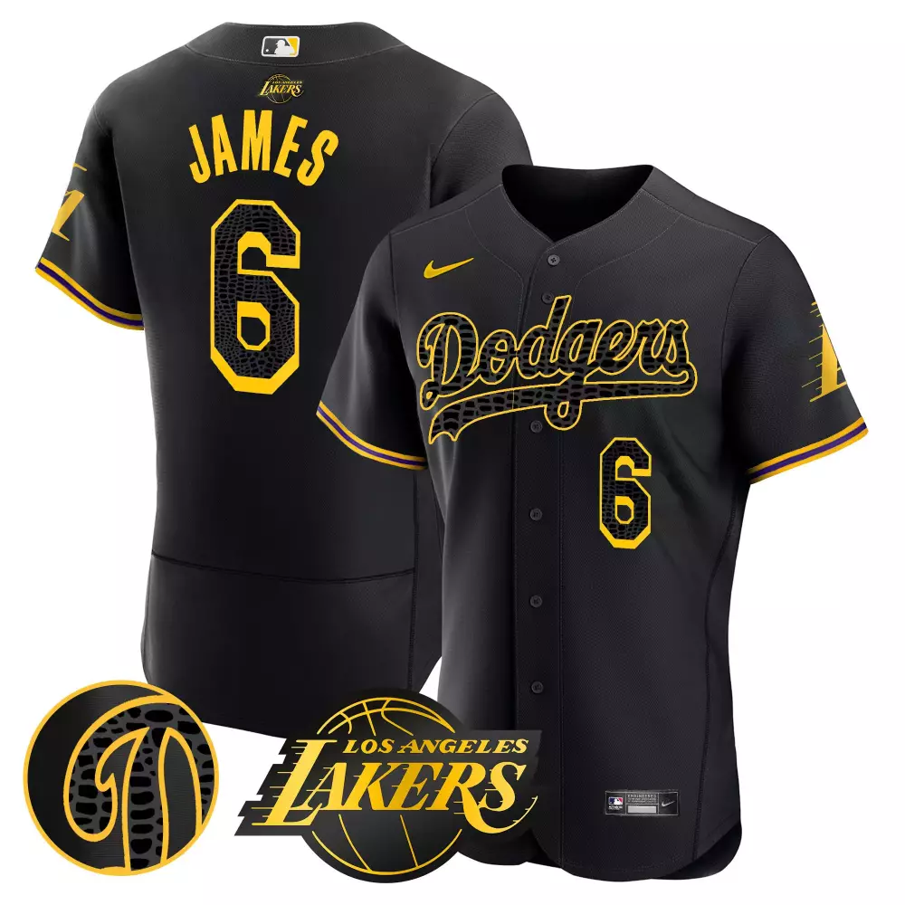 LeBron James Men's Black Mamba Flex Base Jersey | Stitched Limited Edition | Fan Gear for Men, Women & Youth