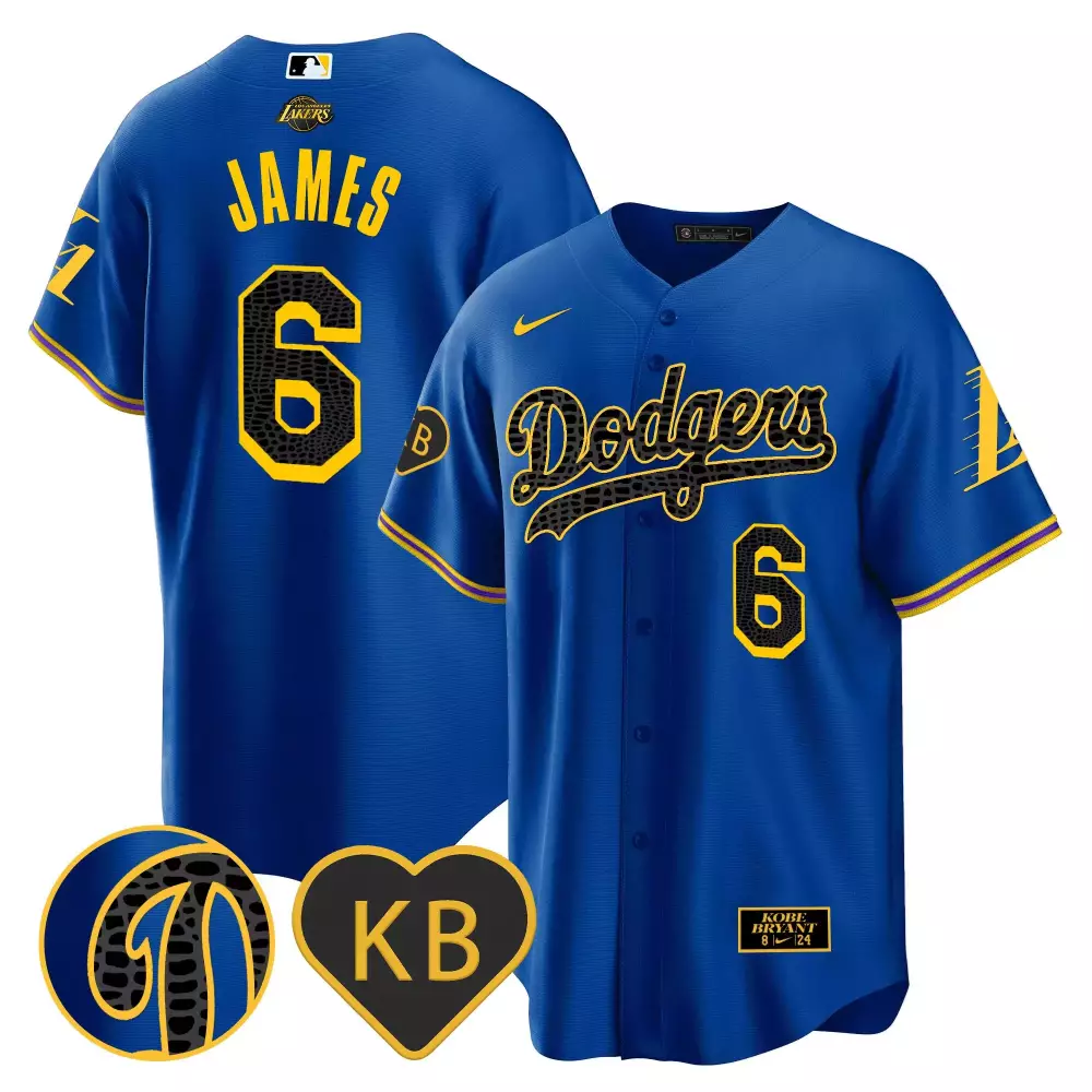 lebron james purple white mens split los angeles dodgers lakers cool base jersey all stitched