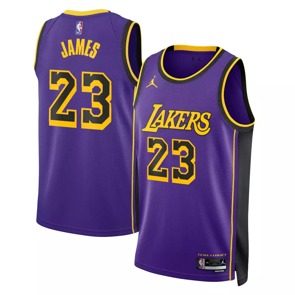 lebron james statement mens los angeles lakers swingman jersey all stitched