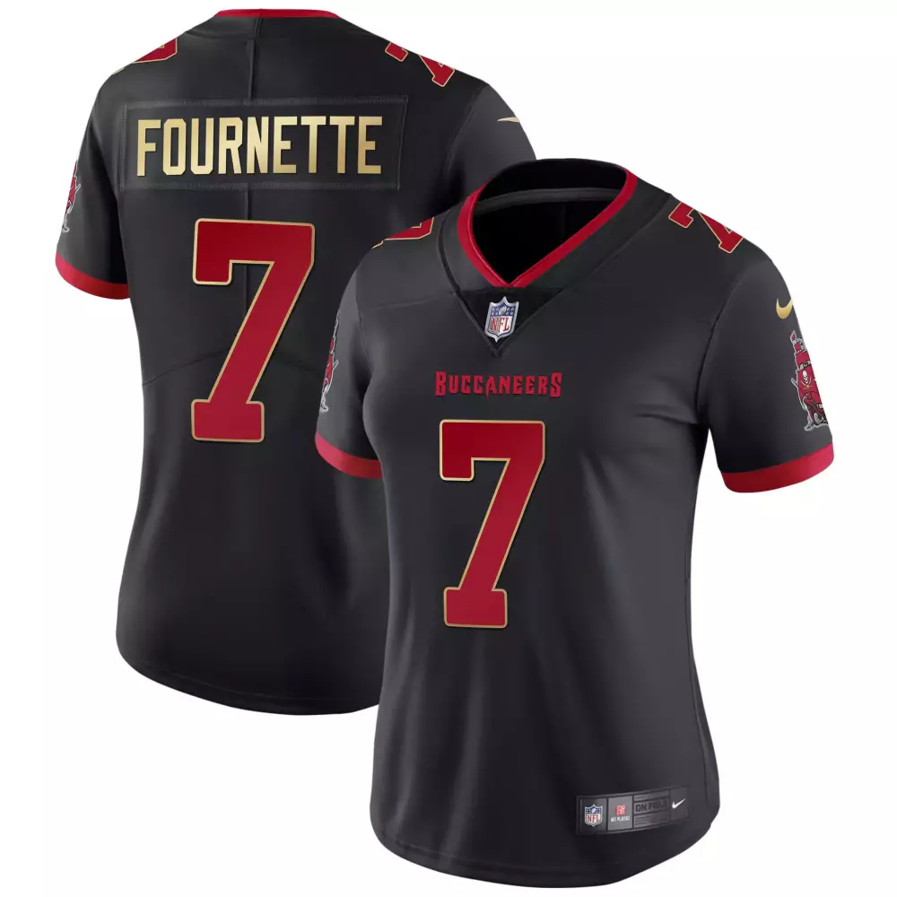 leonard fournette black limited womens tampa bay buccaneers vapor gold jersey all stitched
