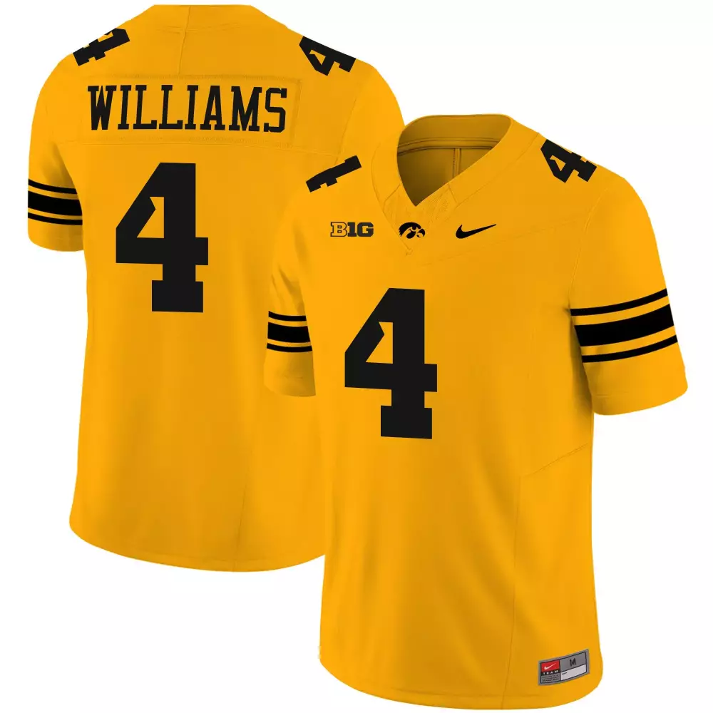 Kinnick 24 Iowa Hawkeyes 2025 Yellow Vapor Jersey | All Stitched Embroidered Patch | Fan Gear for Men, Women & Youth