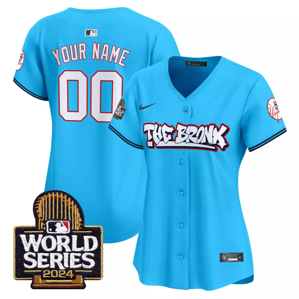 light blue women new york yankees bubblegum pink vapor premier limited custom jersey all stitched