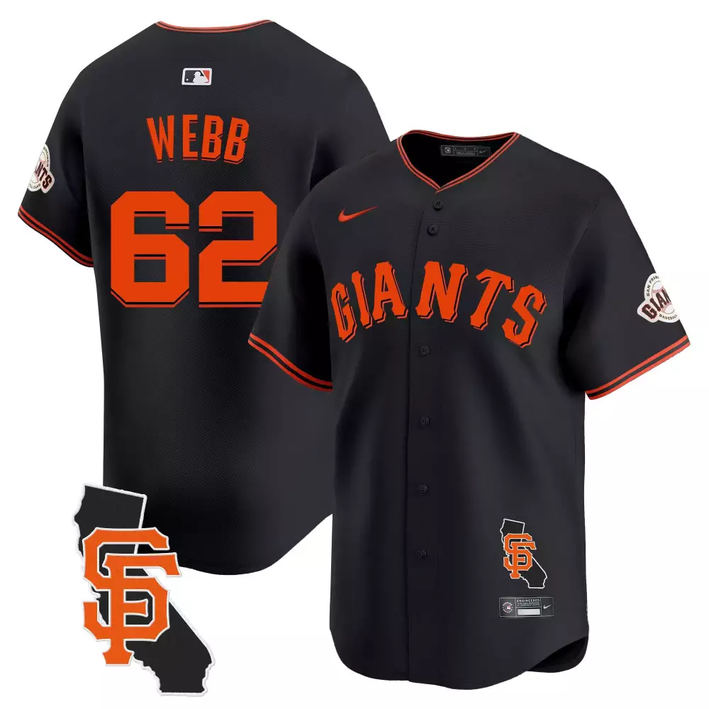 logan webb black limited mens san francisco giants 2024 willie mays patch vapor premier limited jersey v2 all stitched