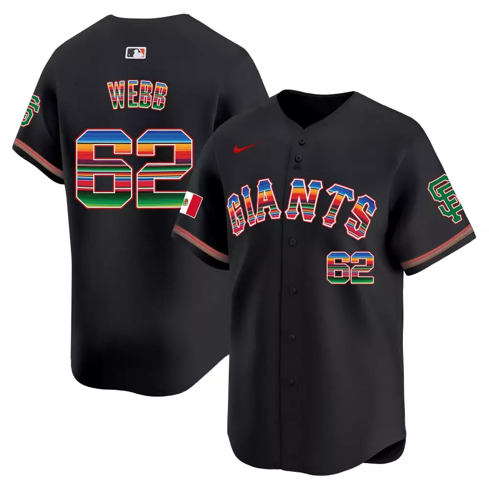 logan webb black limited mens san francisco giants 2024 willie mays patch vapor premier limited jersey v2 all stitched