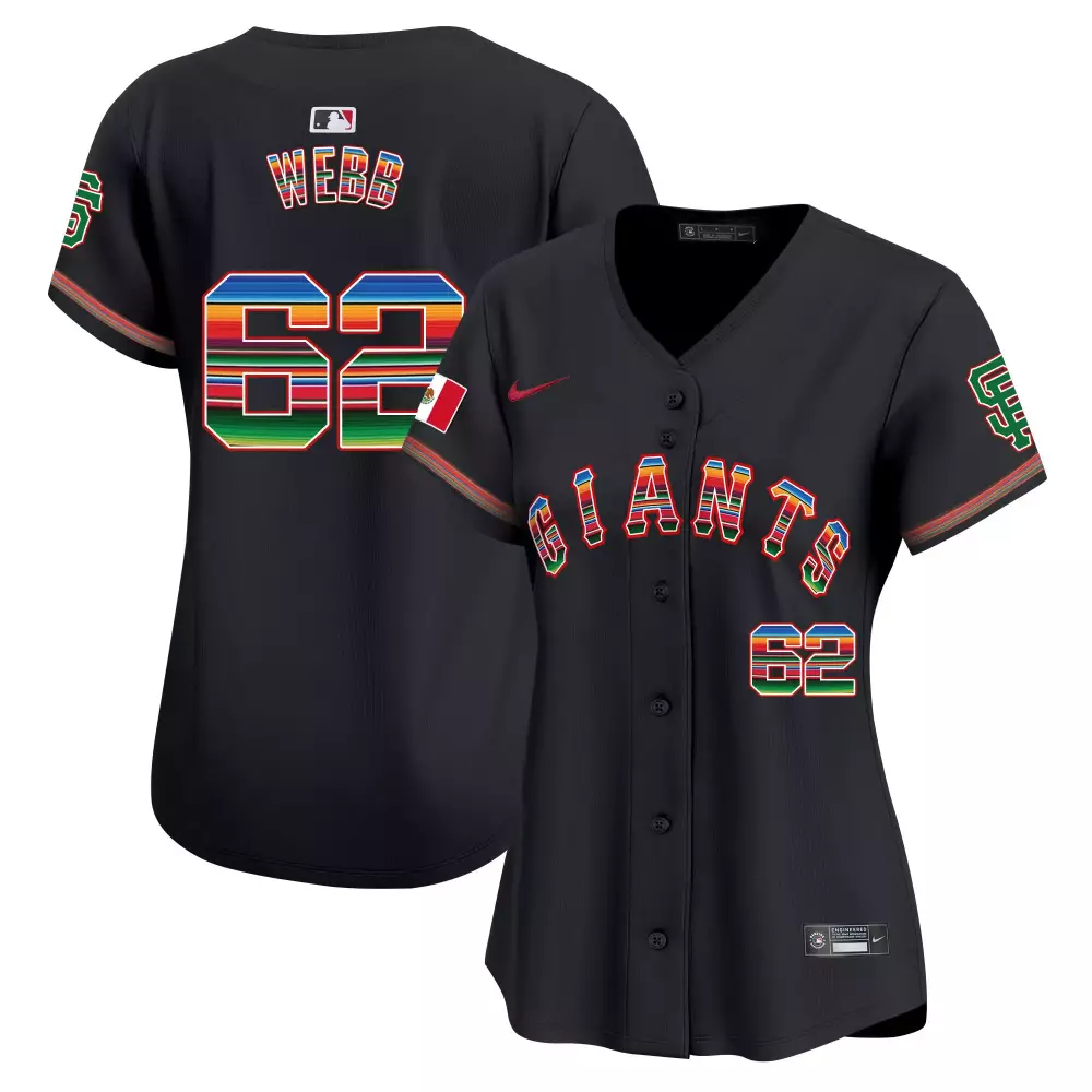 logan webb black womens san francisco giants mexico vapor premier limited jersey all stitched