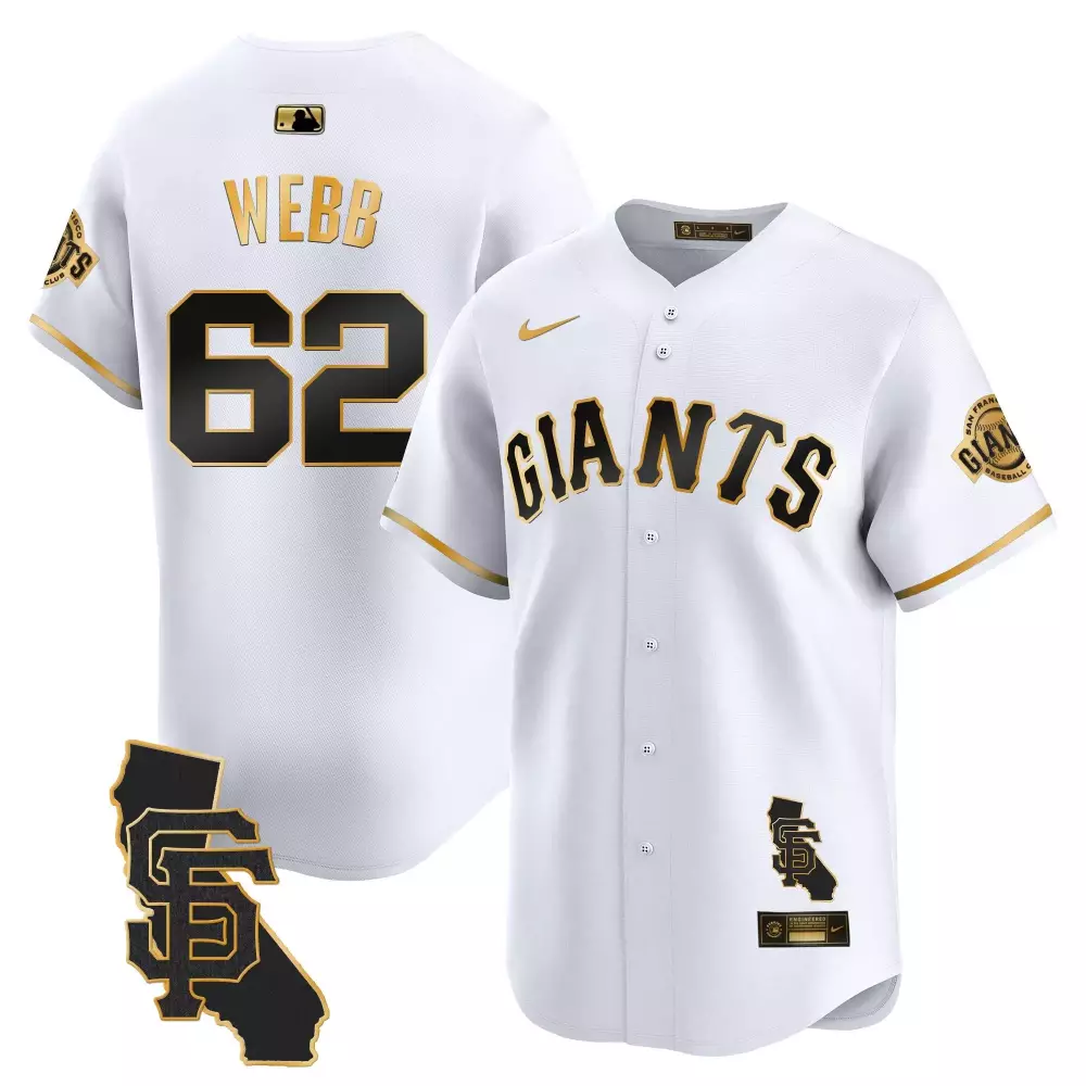 logan webb white gold mens san francisco giants california patch vapor premier limited jersey all stitched